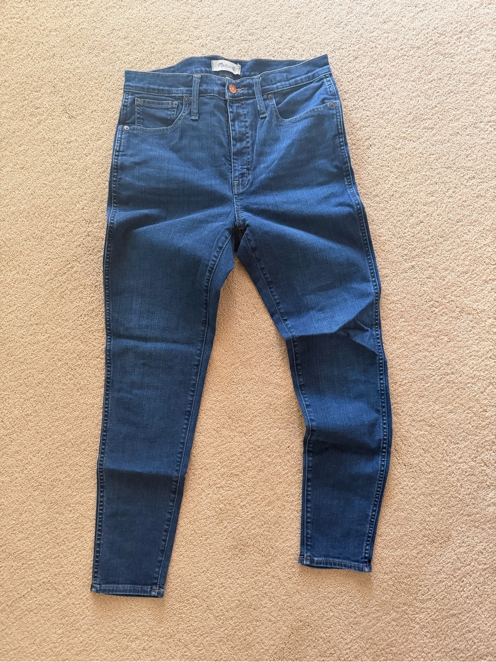 Madewell Skinny High-Rise Dark Blue Slim Jeans